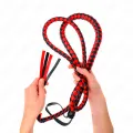 Rote Lange Schlangenpeitsche 210 cm von Kink Impact & Touch