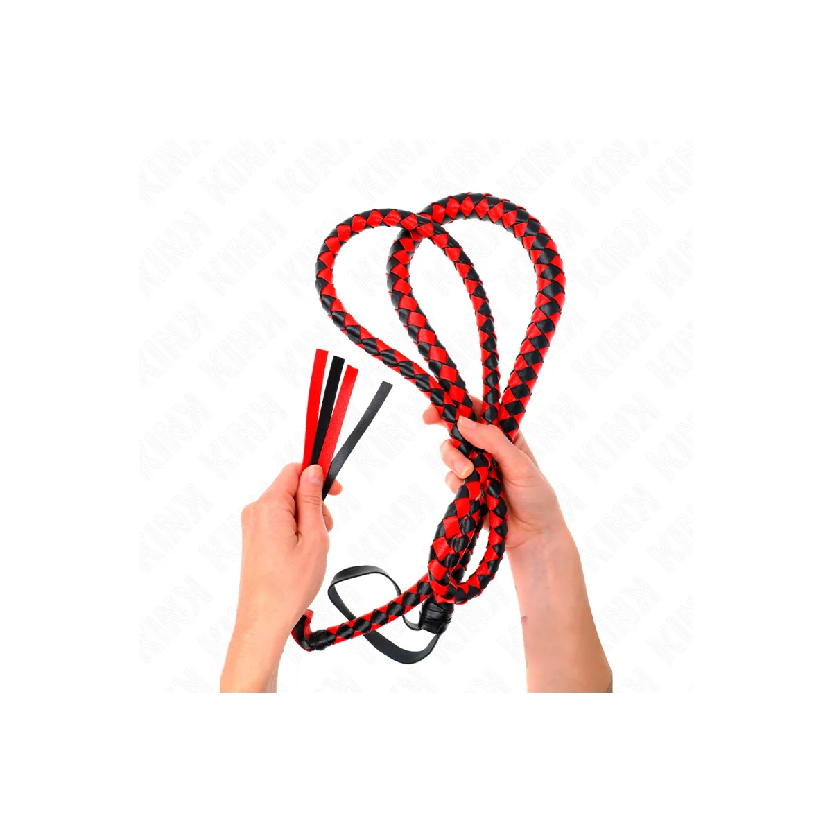 Rote Lange Schlangenpeitsche 210 cm von Kink Impact & Touch | Fesselliebe.de