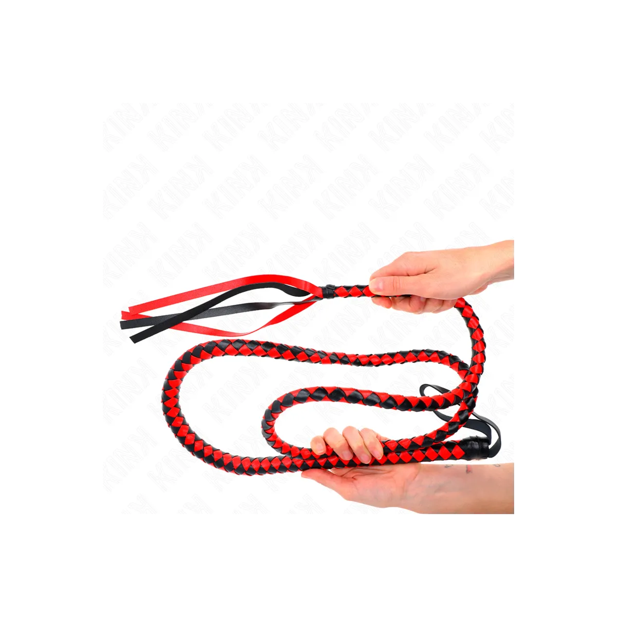 Rote Lange Schlangenpeitsche 210 cm von Kink Impact & Touch | Fesselliebe.de