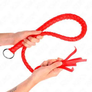 Schlangenpeitsche mit Rotem Handring 65 cm von Kink Impact & Touch