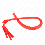 Schlangenpeitsche mit Rotem Handring 65 cm von Kink Impact & Touch | Fesselliebe.de