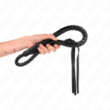 Lange Peitsche mit Perlen 110 cm von Kink Impact & Touch | Fesselliebe.de