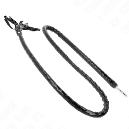 Lange Glänzende Pvc-Peitsche 138 cm von Kink Impact & Touch | Fesselliebe.de