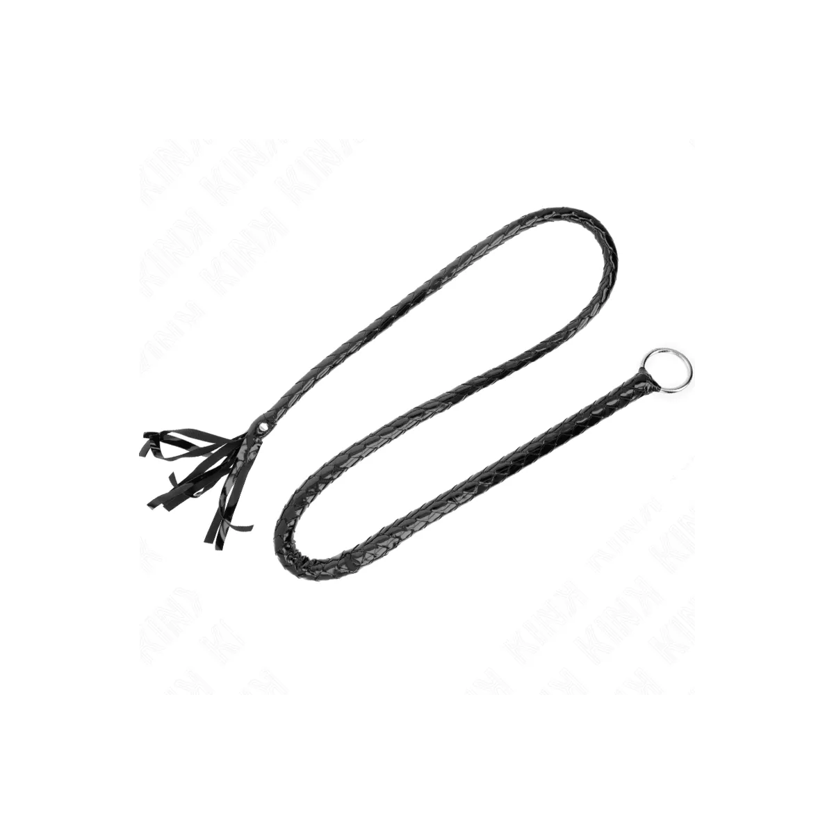 Lange Glänzende Pvc-Peitsche 138 cm von Kink Impact & Touch | Fesselliebe.de