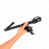 Peitsche mit Schwarzem Strukturiertem Griff 48,5 cm von Kink Impact & Touch | Fesselliebe.de