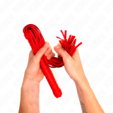 Peitsche mit Rotem Strukturiertem Griff 48,5 cm von Kink Impact & Touch | Fesselliebe.de