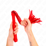 Peitsche mit Rotem Strukturiertem Griff 48,5 cm von Kink Impact & Touch | Fesselliebe.de