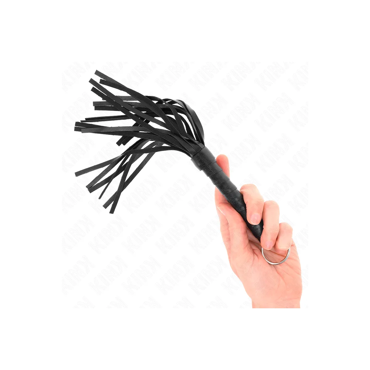 Einfache Mini-Peitsche Schwarz 28 cm von Kink Impact & Touch | Fesselliebe.de