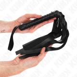 Schwarze Breitschwanzpeitsche 48,5 cm von Kink Impact & Touch | Fesselliebe.de