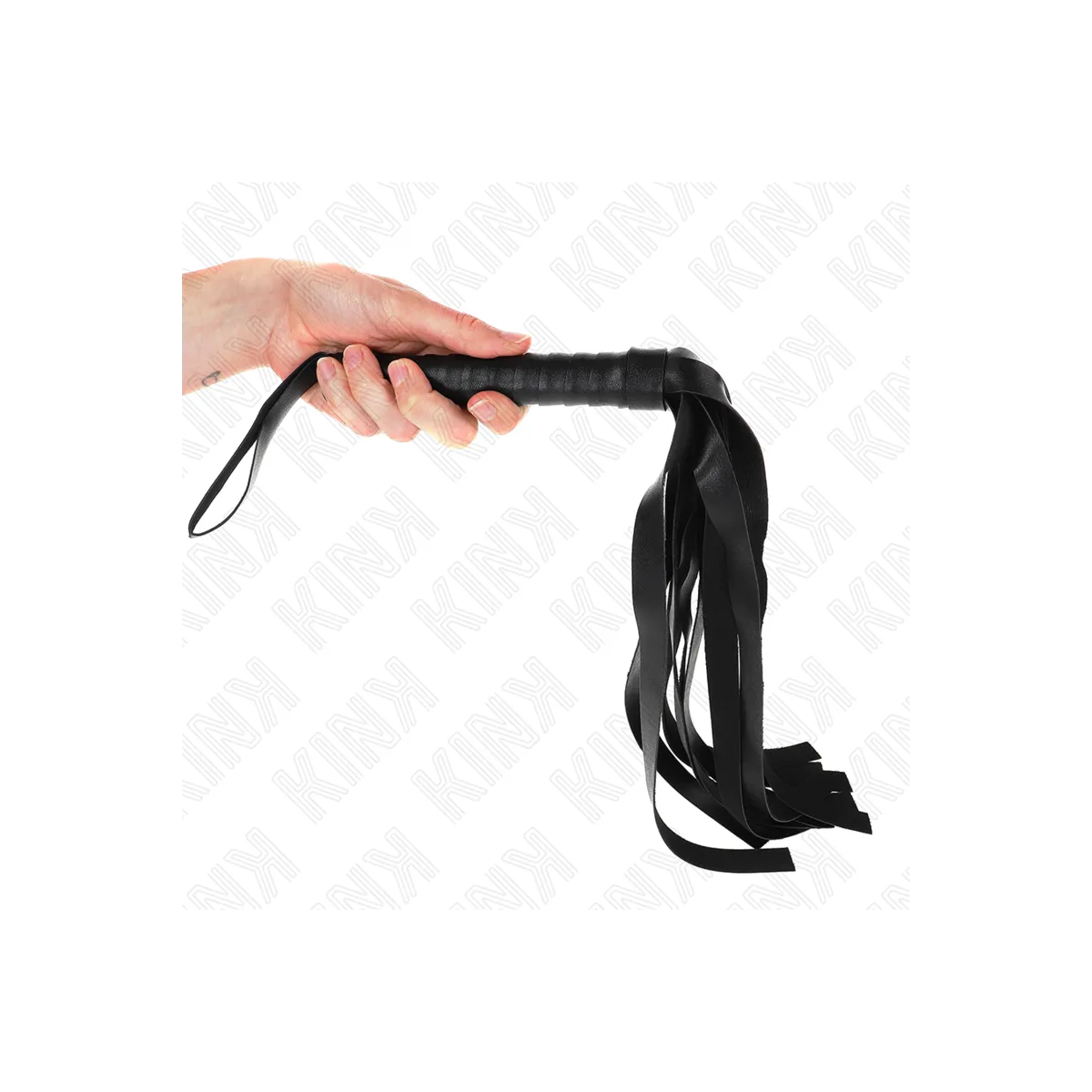 Schwarze Breitschwanzpeitsche 48,5 cm von Kink Impact & Touch | Fesselliebe.de