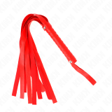 Rote Breitschwanzpeitsche 48,5 cm von Kink Impact & Touch | Fesselliebe.de
