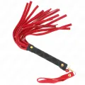 Rote Wildleder Mini-Peitsche 30 cm von Kink Impact & Touch