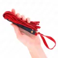 Rote Wildleder Mini-Peitsche 30 cm von Kink Impact & Touch