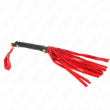 Rote Wildleder Mini-Peitsche 30 cm von Kink Impact & Touch | Fesselliebe.de