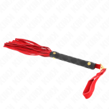 Rote Wildleder Mini-Peitsche 30 cm von Kink Impact & Touch | Fesselliebe.de