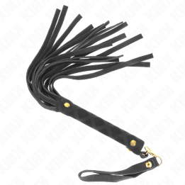 Schwarze Wildleder Mini-Peitsche 30 cm von Kink Impact & Touch | Fesselliebe.de