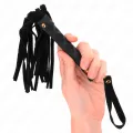 Schwarze Wildleder Mini-Peitsche 30 cm von Kink Impact & Touch