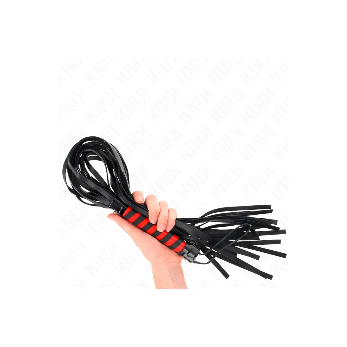 Lange Gestreifte Peitsche 70 cm von Kink Impact & Touch | Fesselliebe.de