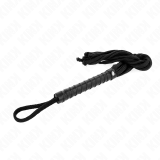 Schwarze Seilpeitsche 56 cm von Kink Impact & Touch | Fesselliebe.de