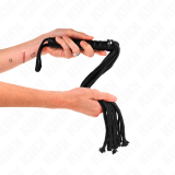 Schwarze Seilpeitsche 56 cm von Kink Impact & Touch | Fesselliebe.de