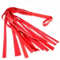Rote Peitsche mit Kurzem Griff und Langem Schwanz 70 cm von Kink Impact & Touch