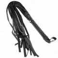 Negro Peitsche mit Kurzem Griff und Langem Schwanz 70 cm von Kink Impact & Touch