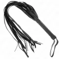 Negro Peitsche mit Kurzem Griff und Langem Schwanz 70 cm von Kink Impact & Touch