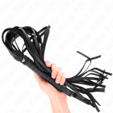 Negro Peitsche mit Kurzem Griff und Langem Schwanz 70 cm von Kink Impact & Touch | Fesselliebe.de