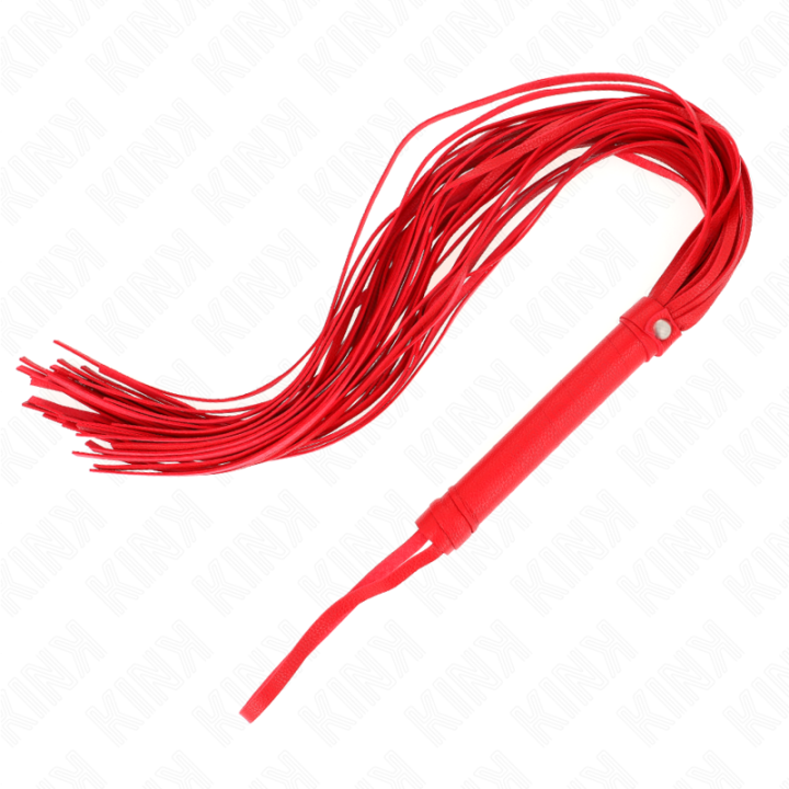 Rote Weich-Pvc-Peitsche 70 cm von Kink Impact & Touch | Fesselliebe.de