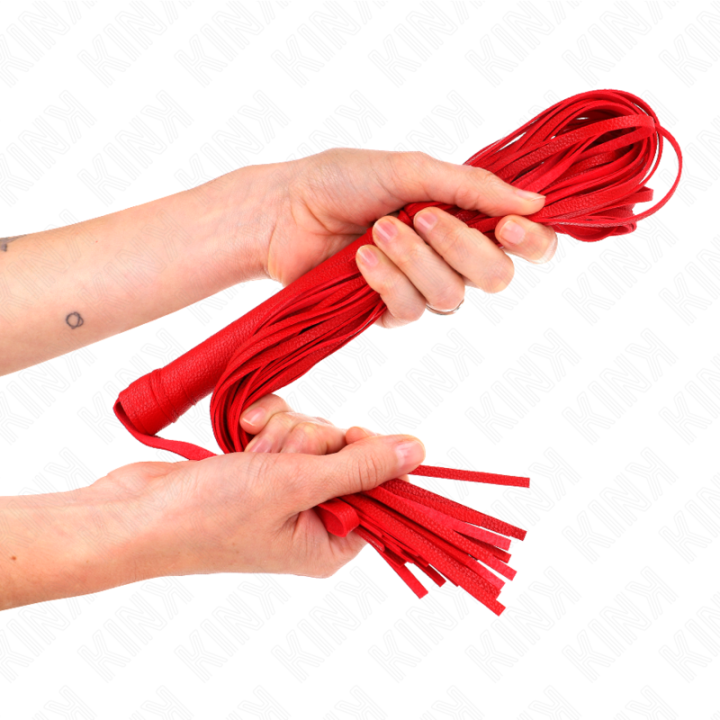 Rote Weich-Pvc-Peitsche 70 cm von Kink Impact & Touch | Fesselliebe.de