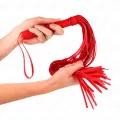 Rote Weich-Pvc-Peitsche 70 cm von Kink Impact & Touch