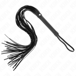 Schwarze Weich-Pvc-Peitsche 70 cm von Kink Impact & Touch | Fesselliebe.de