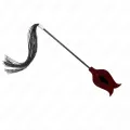 Rosenform Quastenpeitsche aus Silikon 45 cm von Kink Impact & Touch