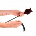 Rosenform Quastenpeitsche aus Silikon 45 cm von Kink Impact & Touch
