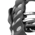 Keuschheitskfig aus Leder mit Schloss von Darkness Bondage