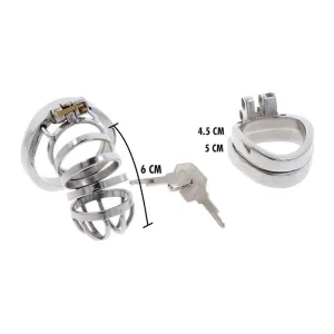 Extreme Keuschheitspumpenkäfig aus Metall von Hidden Desire
