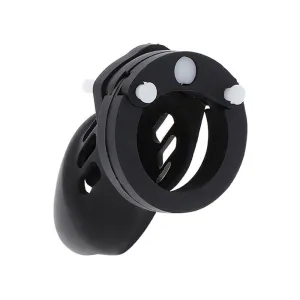 Extreme Keuschheitspumpenkäfig aus Silikon Grösse S Schwarz von Hidden Desire