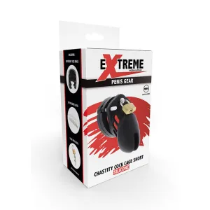 Extreme Keuschheitspumpenkäfig aus Silikon Grösse S Schwarz von Hidden Desire