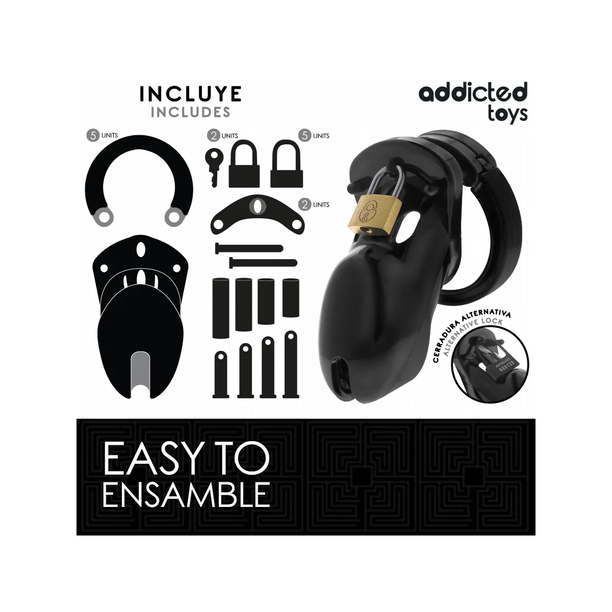 Verbotenes Peniskäfig 10 cm von Addicted Toys Locked | Fesselliebe.de