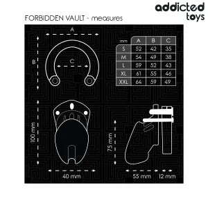 Verbotenes Peniskäfig 10 cm von Addicted Toys Locked