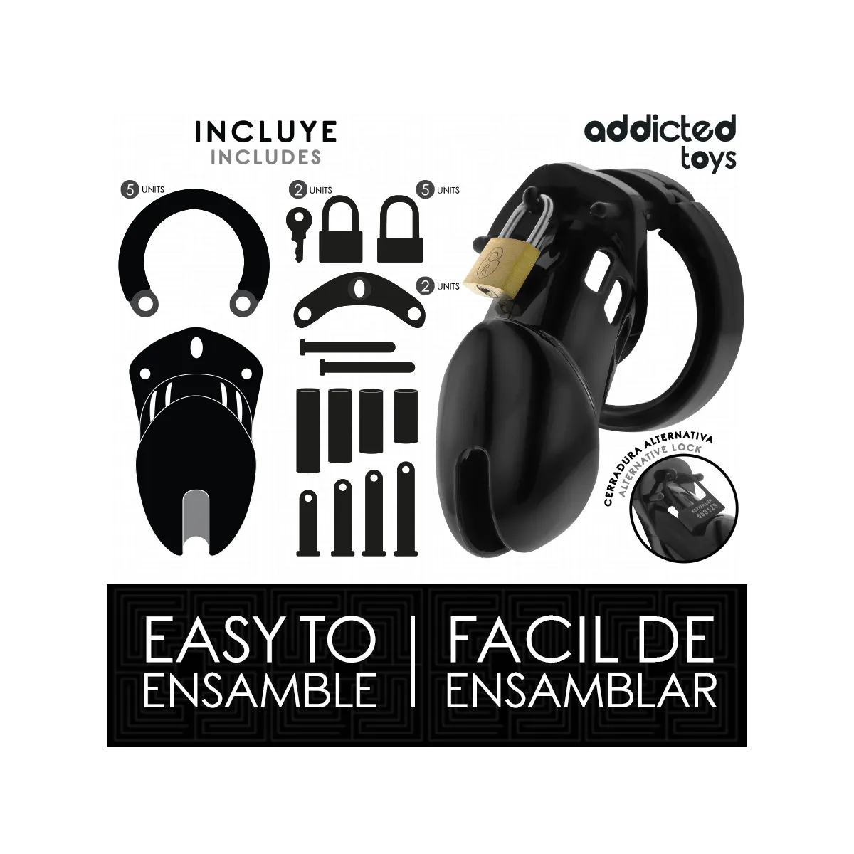 Obsidian Hold Peniskäfig Grösse M von Addicted Toys Locked | Fesselliebe.de