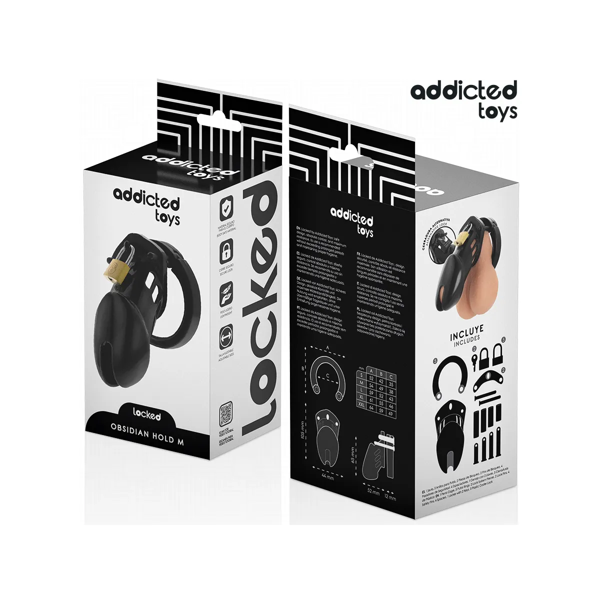 Obsidian Hold Peniskäfig Grösse M von Addicted Toys Locked | Fesselliebe.de