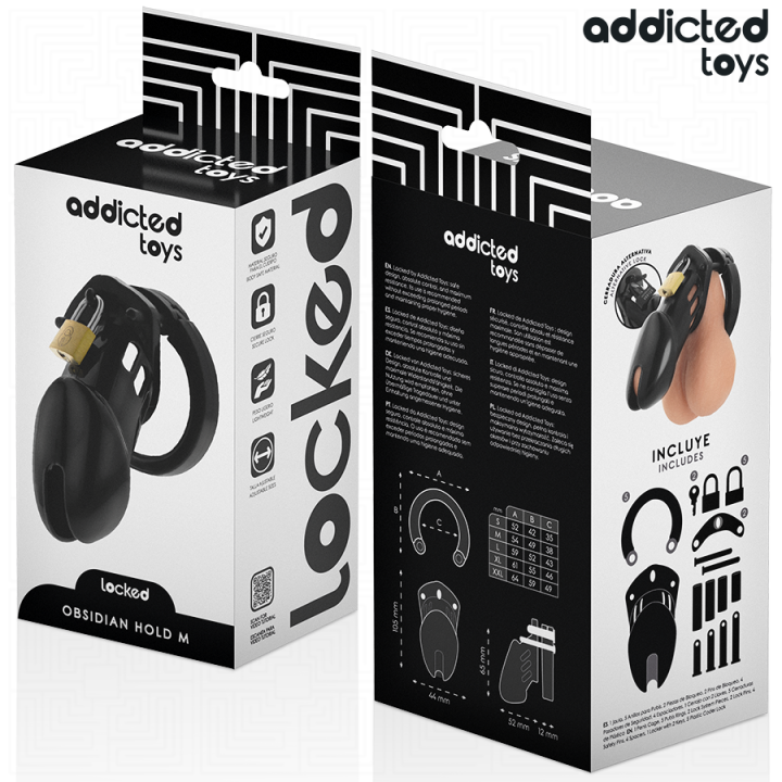 Obsidian Hold Peniskäfig Grösse M von Addicted Toys Locked | Fesselliebe.de