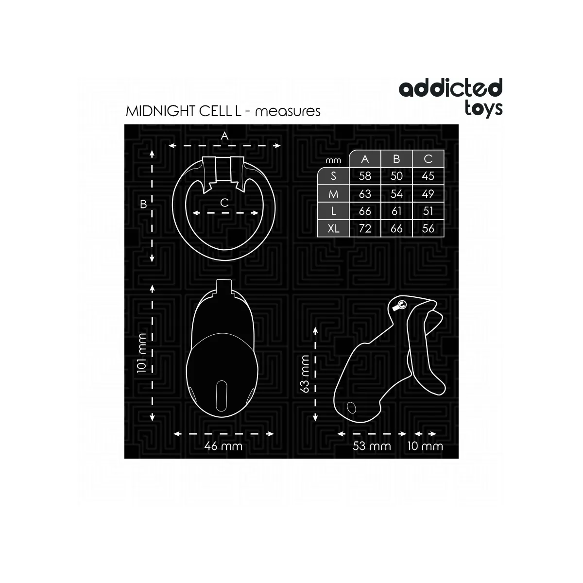 Mindnight Cell Peniskäfig Grösse L von Addicted Toys Locked | Fesselliebe.de