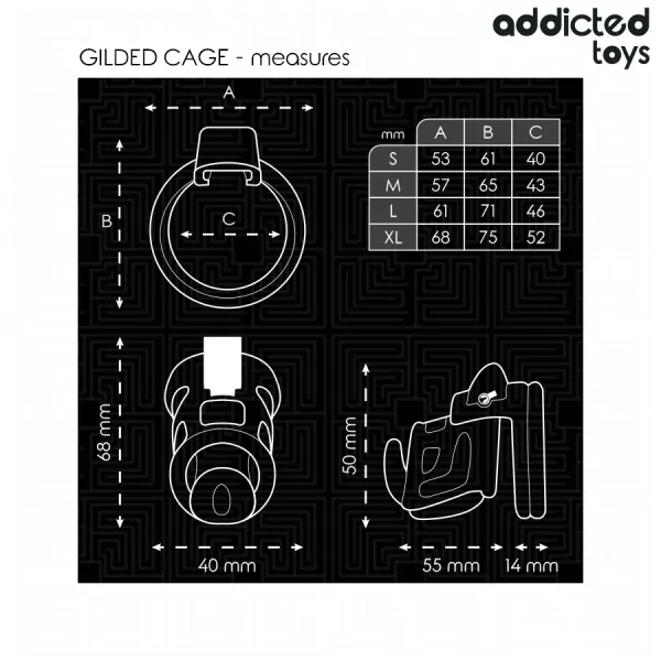 Gilden Cage Peniskäfig 8,5 cm von Addicted Toys Locked | Fesselliebe.de