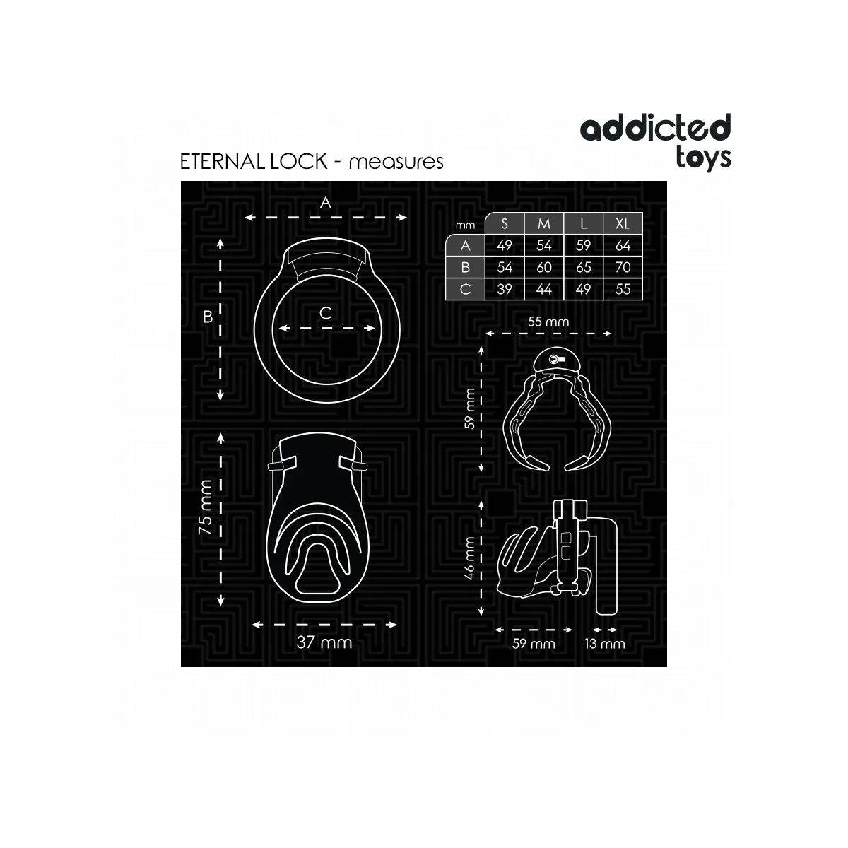 Eternal Lock Peniskäfig 9 cm von Addicted Toys Locked | Fesselliebe.de