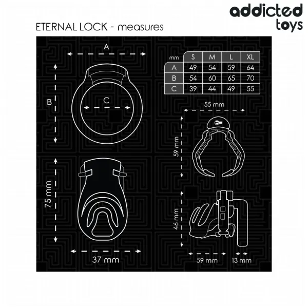 Eternal Lock Peniskäfig 9 cm von Addicted Toys Locked | Fesselliebe.de
