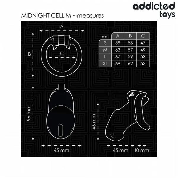 Mindnight Cell Penis Cage Grösse M von Addicted Toys Locked | Fesselliebe.de