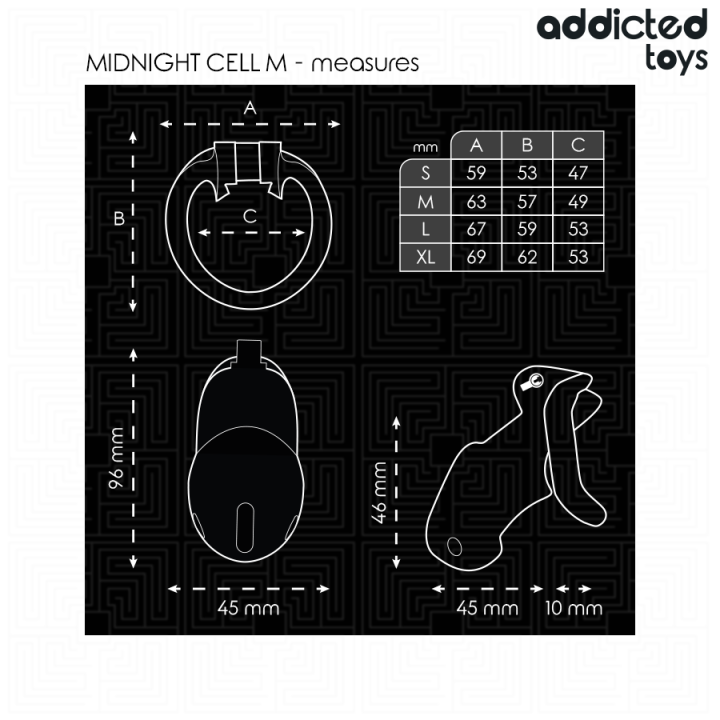 Mindnight Cell Penis Cage Grösse M von Addicted Toys Locked | Fesselliebe.de