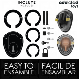Schlüsselloser Peniskäfig 11,5 cm von Addicted Toys Locked | Fesselliebe.de